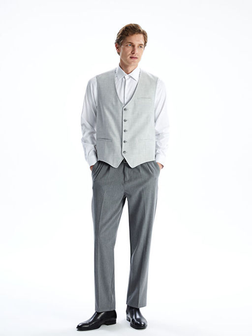 Dar Kal?p Erkek Klasik Yelek