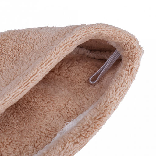 Парео махровое "Куколка" 80х165см, хлопок 100%, на резинке с липучкой, на кнопке, ажурный кант; с чалмой на пуговице 68х25см, капучино (Китай)