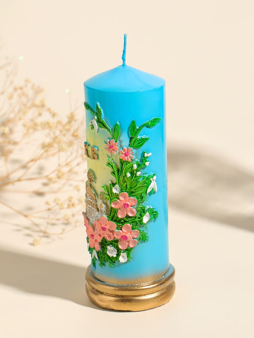 Свеча декоративная Пасхальный столбик, 6?15.5 см, 250 г