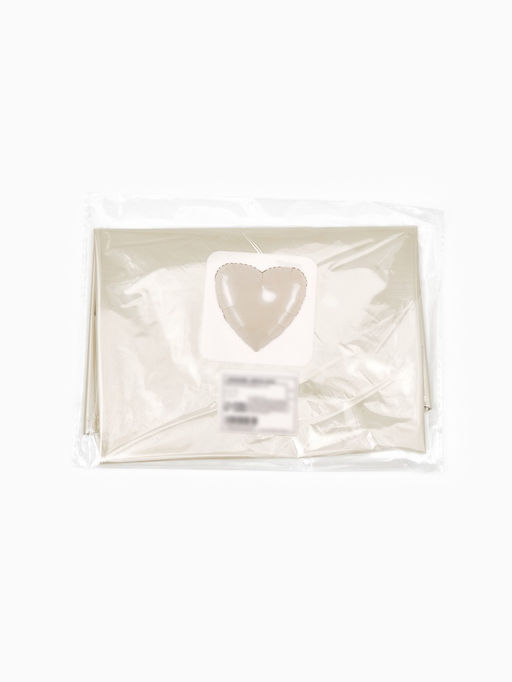 Цена за 2 шт.Воздушные шары фольгированные 17 Сердце, молочный сатин, набор 5 шт. - Страна карнавалия фото 5