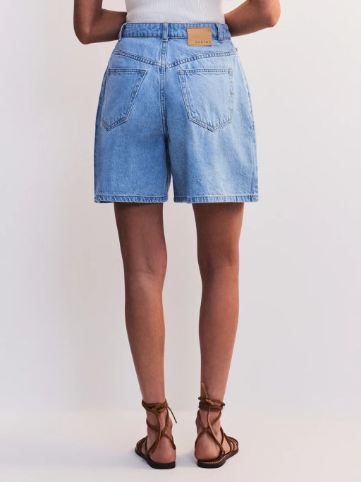 Джинсовые шорты со складками ZR2605092325-102 / Zarina