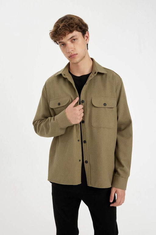 Рубашка с длинным рукавом Relax Fit - Defacto фото 4