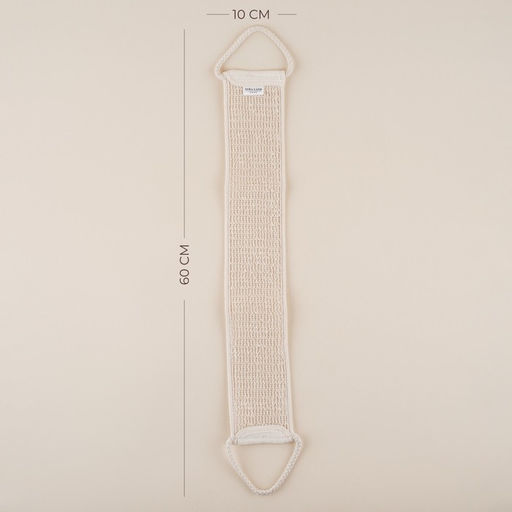 Мочалка - лента массажная SL Home «Ортика», крапива, 60×10 см, бежевая