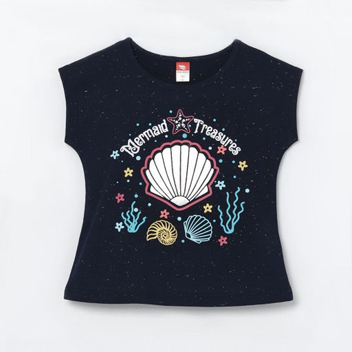 CRB wear/CSKG 62699-41-273 Футболка для девочки, темно-синий/Ex.Cherubino  фото 4