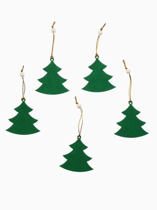 Цена за 2 шт. Набор ёлочных украшений Ёлочки 5 шт. - Simaland фото 4