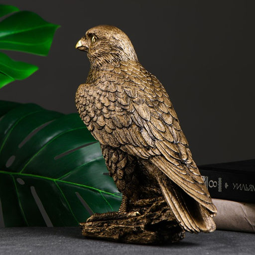 Фигура полистоун «Ястреб», под бронзу, 25×17×12 см