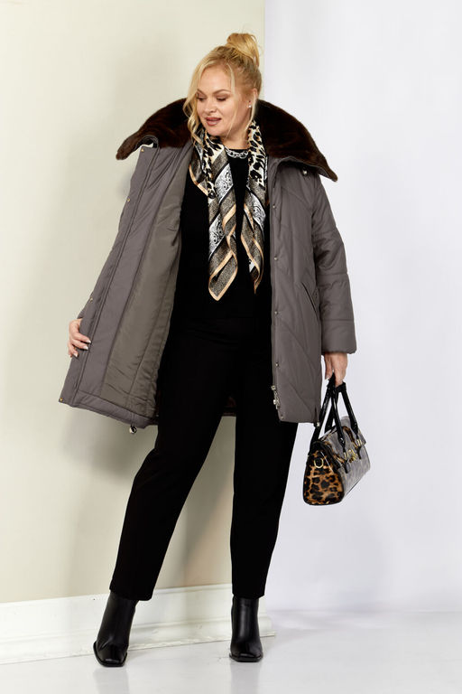 Куртка SHETTI 2205 серо-лиловый