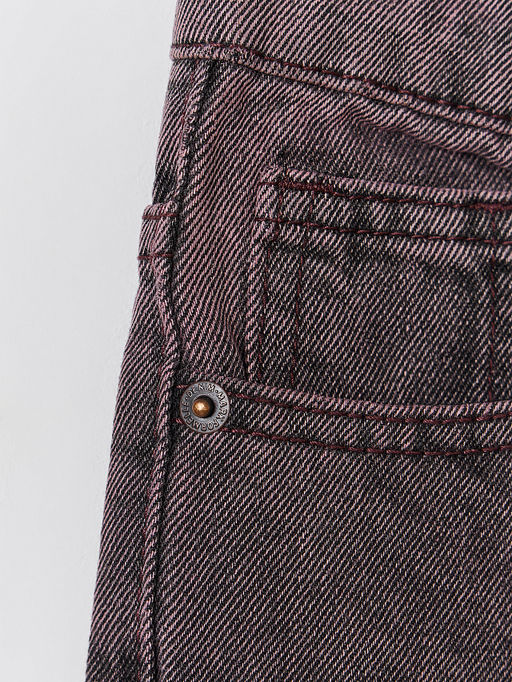 Джинсы для девочек коричневые Wide leg - Mark formelle фото 9