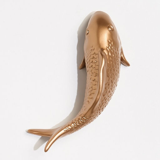 Декор настенный, панно TAKE IT EASY «Рыбка», 16×5 см, золото, правый