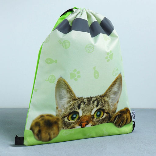 Сумка для обуви со светоотражающим элементом Забавный котёнок, 41х31 см - Artfox study фото 3