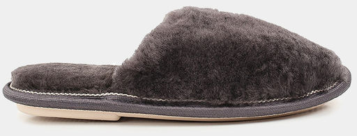 Тапочки Ralf Ringer Weekend FLATS из натурального меха серые