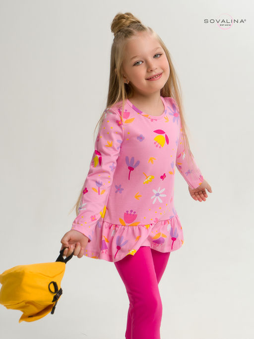 Костюм Алиса цветы барби-фуксия - Sovalina фото 9