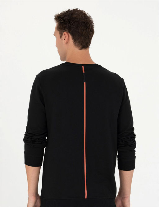 Siyah Regular Fit Sweatshirt - Pierre cardin фото 5