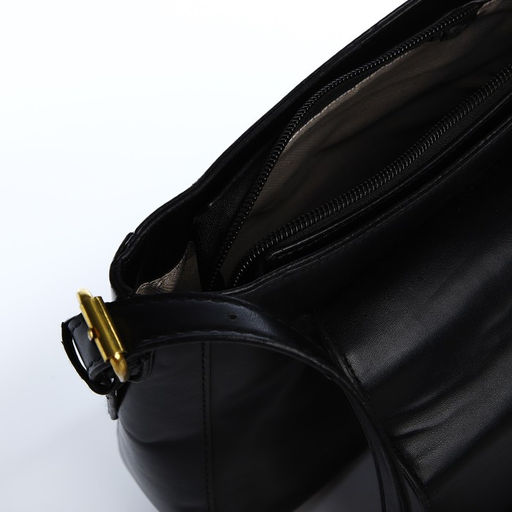 Сумка-мессенджер на клапане, цвет чёрный - Simaland фото 6