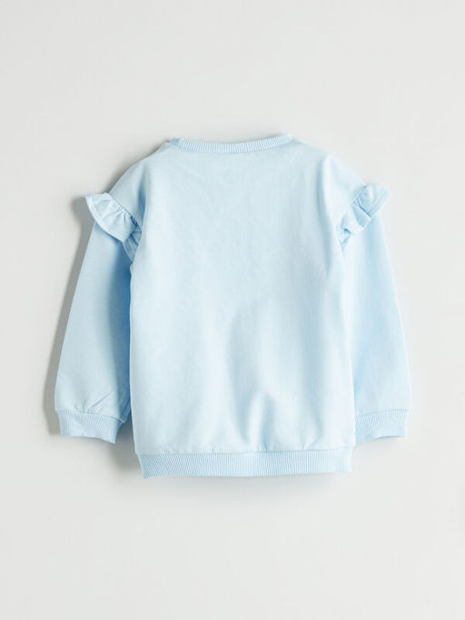Bisiklet Yaka K?z ?ocuk Sweatshirt