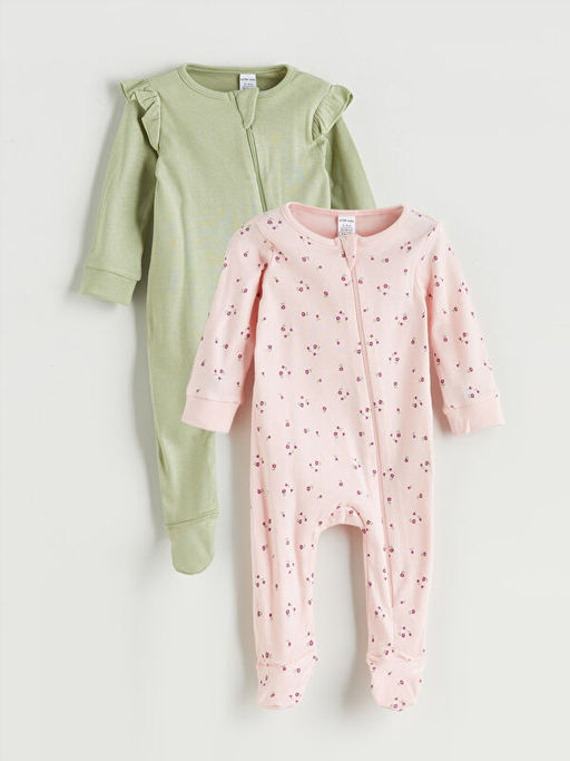 Bisiklet Yaka K?z Bebek Tulum 2li