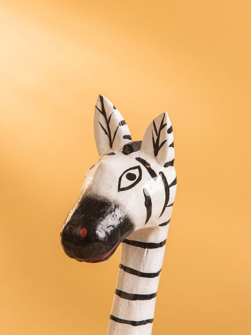 Сувенир «Зебра», 9×6×33 см, дерево, чёрно-белый