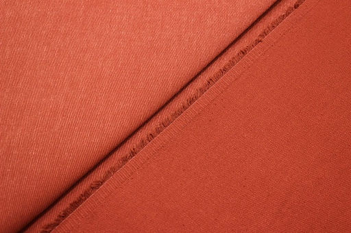 Джинс с ворсом цв.Кирпично-красный, ш.1.5м, хлопок-100%, 330гр/м.кв - Купава фото 2