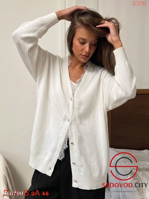 Женский однотонный кардиган - Fiona фото 5
