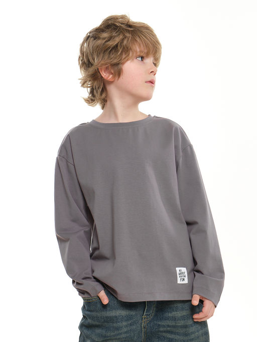 Базовый лонгслив для мальчика 22-6007 белый - Mini maxi фото 20