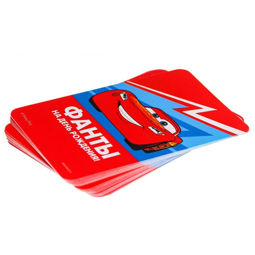 Игра Фанты Настоящему гонщику, Тачки, 9,3х8,8х1 см - Disney фото 5