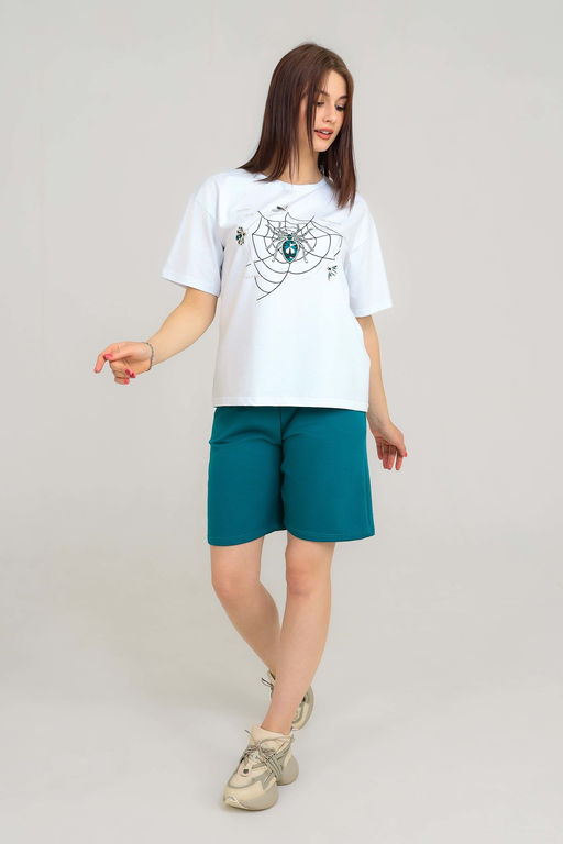 Шорты Натали 21586 из хлопка с полиэстером  фото 3