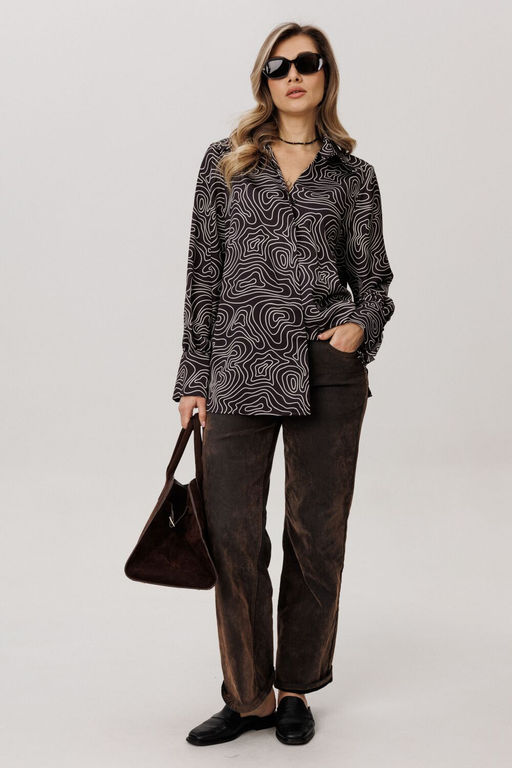 Рубашка ANELLI 1668 круги на воде фото 9