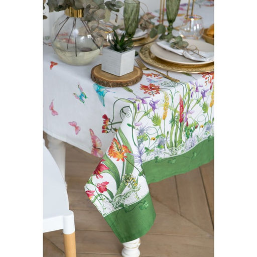 Скатерть Этель Луговые цветы 180х150 см, 100 % хлопок, саржа 190 гр/м2  фото 8