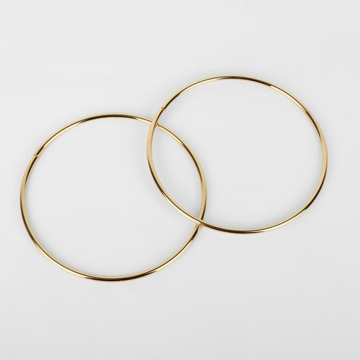 Цена за 2 шт. Ручки для сумки «Круг», металлические, d=15 см, 2 шт., цвет золотой