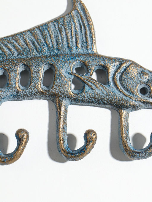 Крючки декоративные чугун "Осётр" 25,5х11х1,5 см