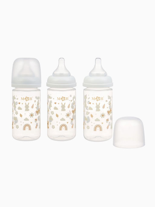 Набор бутылочек M&B, ШГ Ø50 мм, для новорожденных 10 предметов в кор.