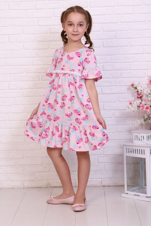 Платье Русалочка короткий рукав