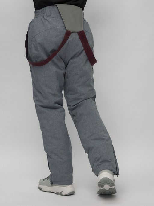 Горнолыжный костюм женский большого размера фиолетового цвета 02272-3F