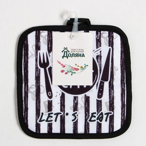 Прихватка Доляна Eat 17х17 см, 100% п/э  фото 4