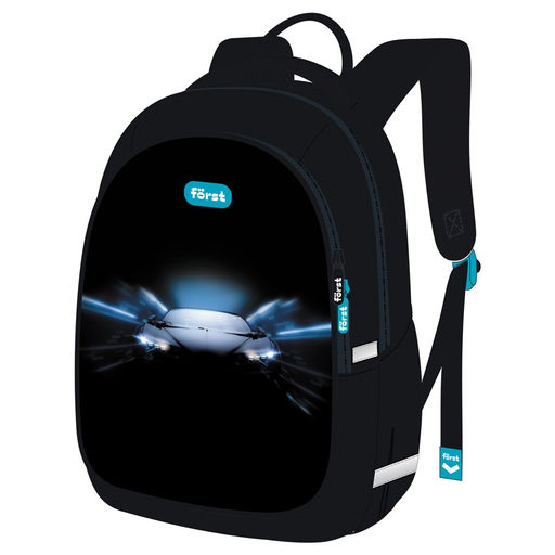 Рюкзак F?rst F-Cute "Car" (FT-RS-102408) 37*29*17см, 3 отделения, 2 кармана, анатомическая спинка