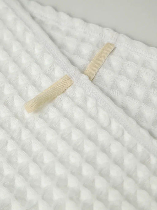 Набор банных вафельных полотенец в подарочной сумке, цвет белый