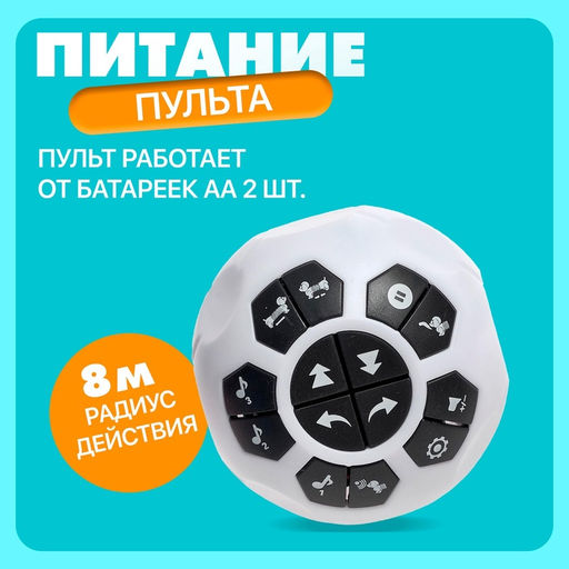 Робот собака Такса ZHORYA, на пульте управления, интерактивный: звук, свет, на аккумуляторе, на русском языке - Simaland фото 6