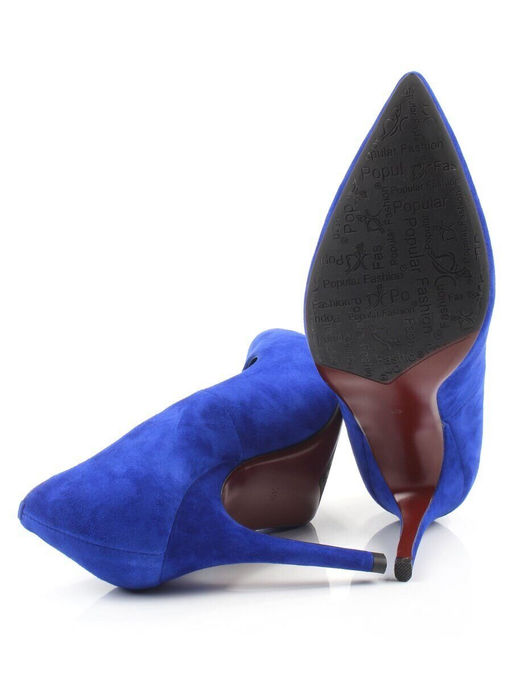 06-A88A-631M BLUE Туфли женские (натуральная замша)