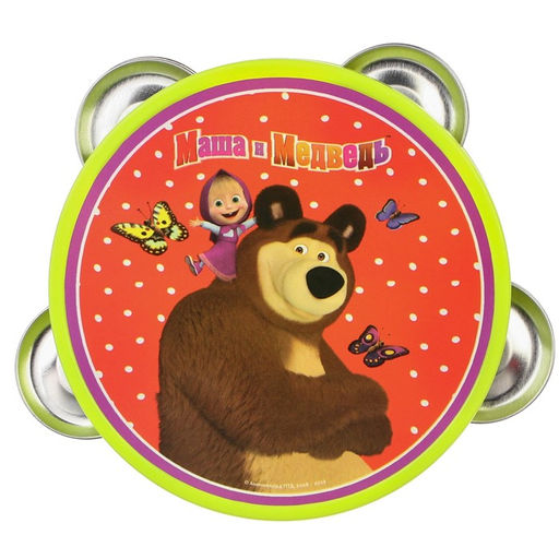 Музыкальная игрушка Бубен: Маша и Медведь фото 2
