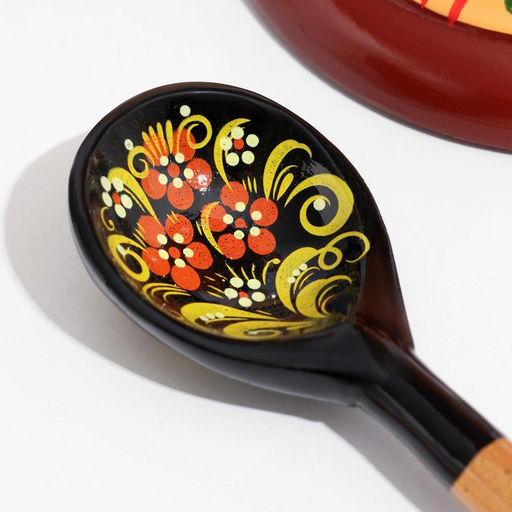 Ложка деревянная «Чернушка», 14.7×3.5 см, МИКС