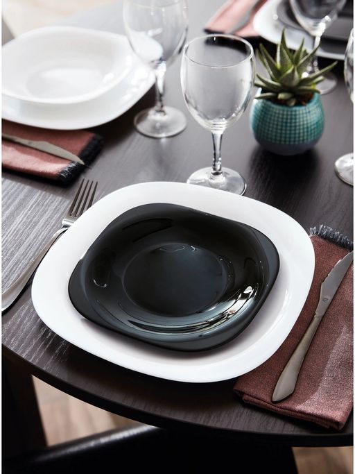 Люминарк Десертная тарелка НЬЮ КАРИН черная 19см арт.L9816 /Люминарк/