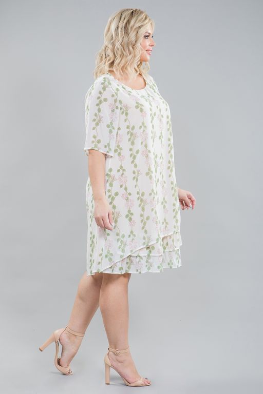 Платье 1167 цветы на белом - Novita фото 3