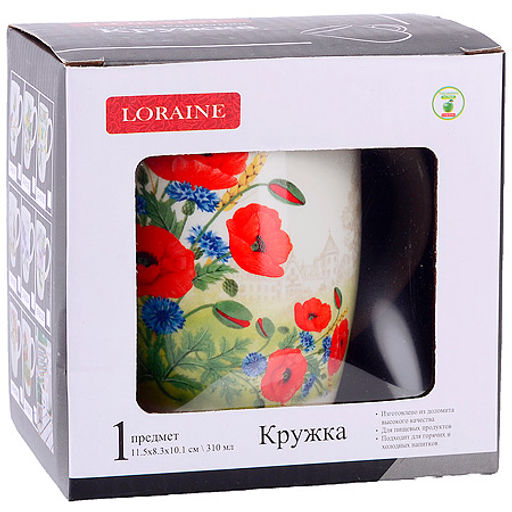 60270 Кружка 310мл Цветущие Маки доломит LR (х60) - Mayer&boch фото 4