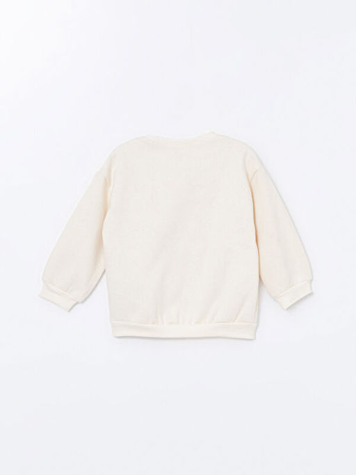 Bisiklet Yaka Uzun Kollu ?i?ekli K?z Bebek Sweatshirt - Waikiki фото 3