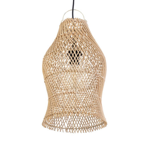 Светильник потолочный из ротанга «Грация», 1×120 Вт, Е27, 26×26×43 см