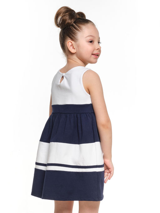Платье для девочки UD 1578 бел/синий - Mini maxi фото 2