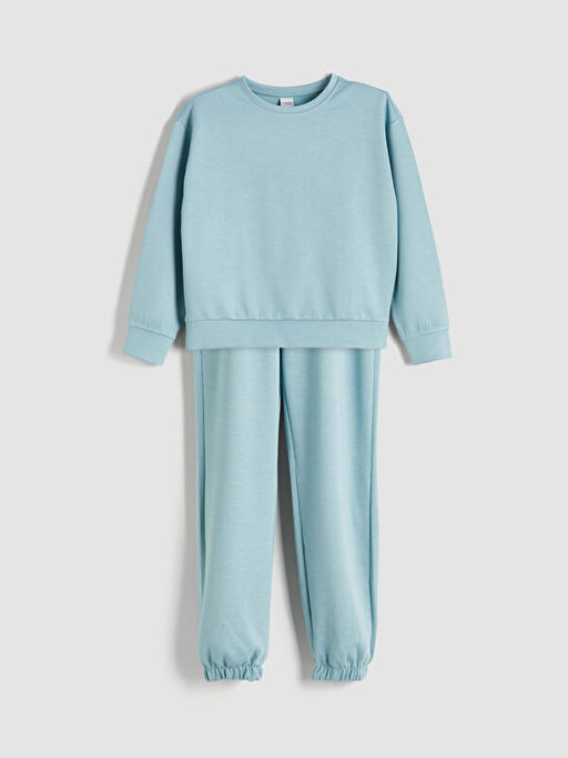 Bisiklet Yaka K?z ?ocuk E?ofman Tak?m