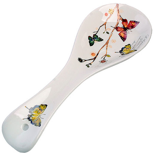 60118 Подставка для ложки 25см Бабочки в саду доломит LR (х72) - Mayer&boch фото 2