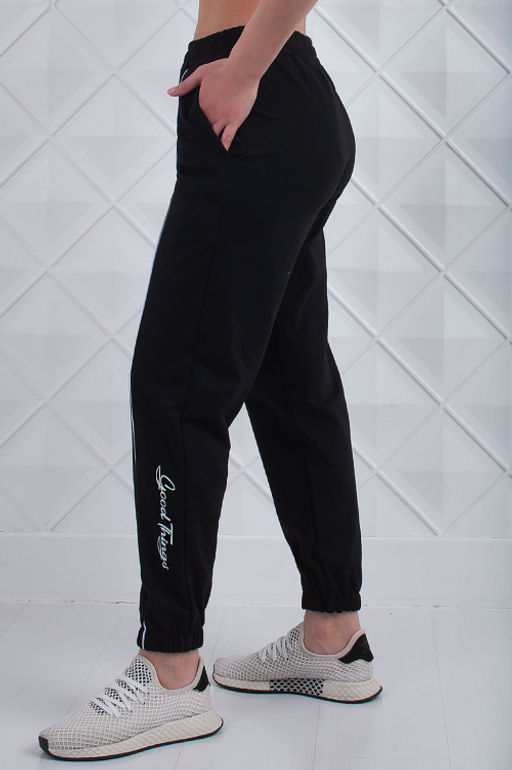 Арт. 7392 Брюки женские 44-52 (5 шт) Цвет:черный - Калинка фото 4