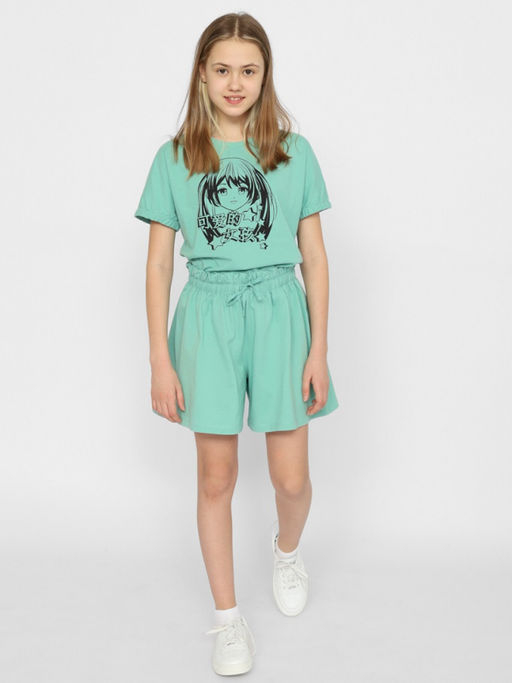 CRB wear/CSJG 70394-37-379 Шорты для девочки,зеленый/Ex.Cherubino фото 2